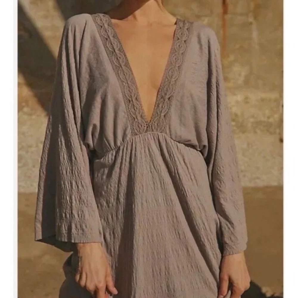 Free People Gray Maxi Dress - Picture 2 of 13